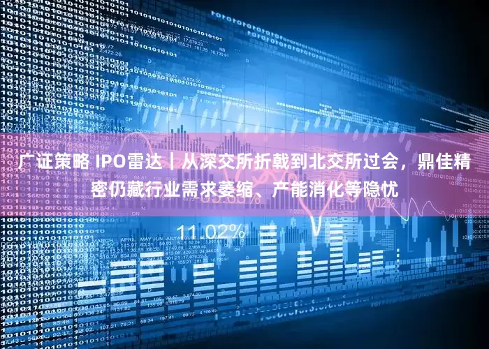 广证策略 IPO雷达｜从深交所折戟到北交所过会，鼎佳精密仍藏行业需求萎缩、产能消化等隐忧